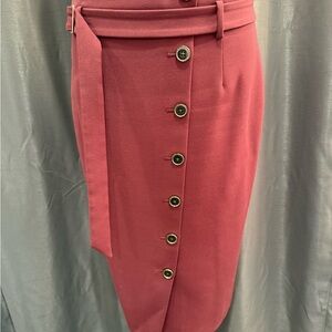 White House Black Market Burgundy Pencil Skirt